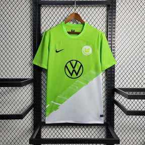 Camisa Wolfsburg Home 2023/24 - Nike Torcedor Masculina - Verde/Branca