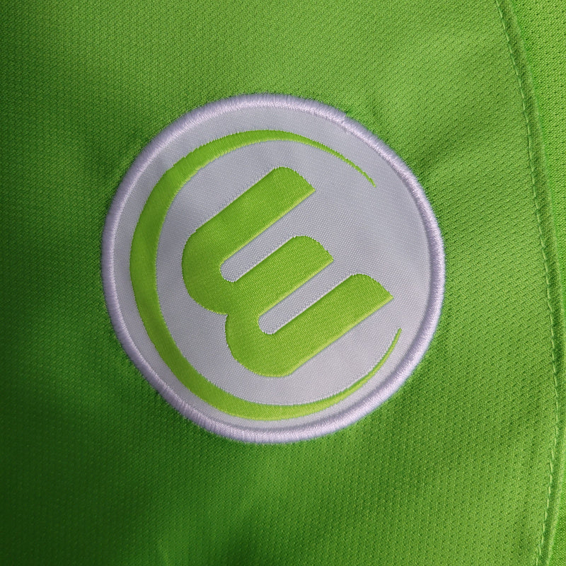 Camisa Wolfsburg Home 2023/24 - Nike Torcedor Masculina - Verde/Branca