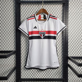 Camisa São Paulo Home 2023/24 - Adidas Torcedor Feminina - Branca/Vermelha