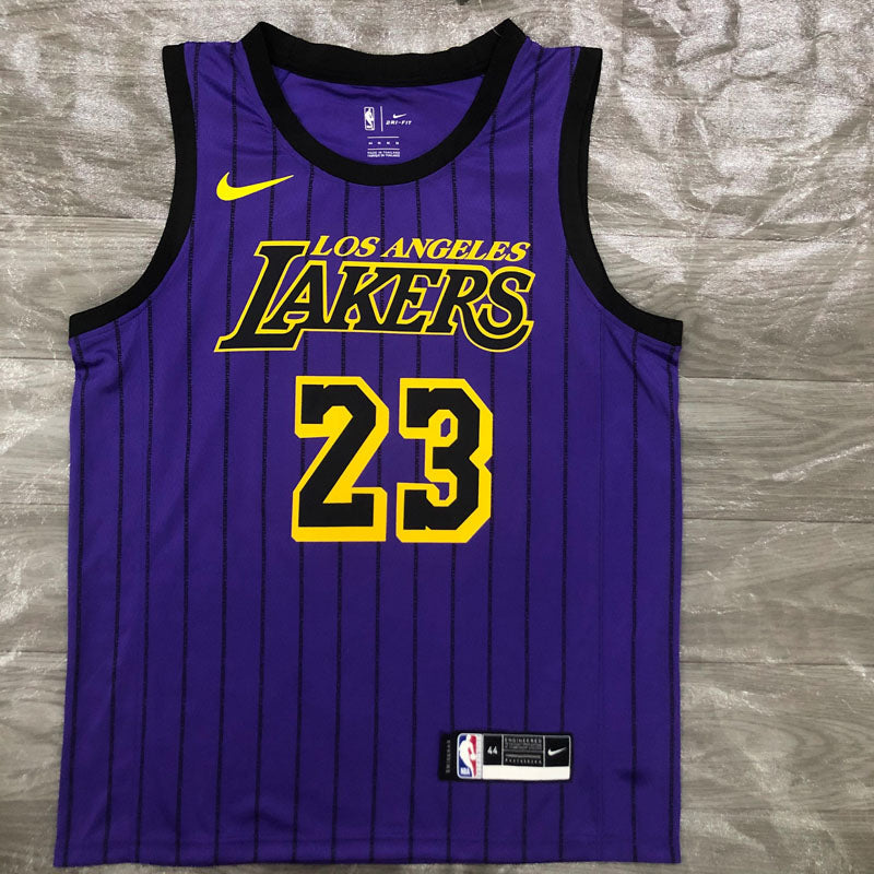 Regata NBA Los Angeles Lakers City Edition 18/19 LeBron James 23 Roxa