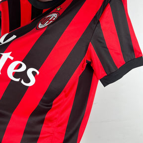 Camisa Milan Home 2017/18 - Adidas Retrô Masculina - Vermelha/Preta