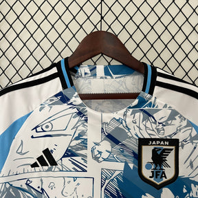 Camisa Seleção Japão Anime 2024/25 - Adidas Torcedor Masculina - Branca/Azul