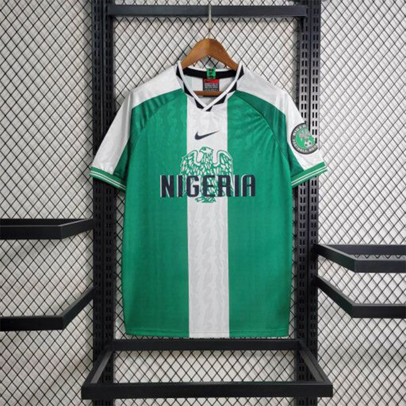 Camisa Seleção Nigéria Home 1996 - Nike Retrô Masculina - Verde/Branca