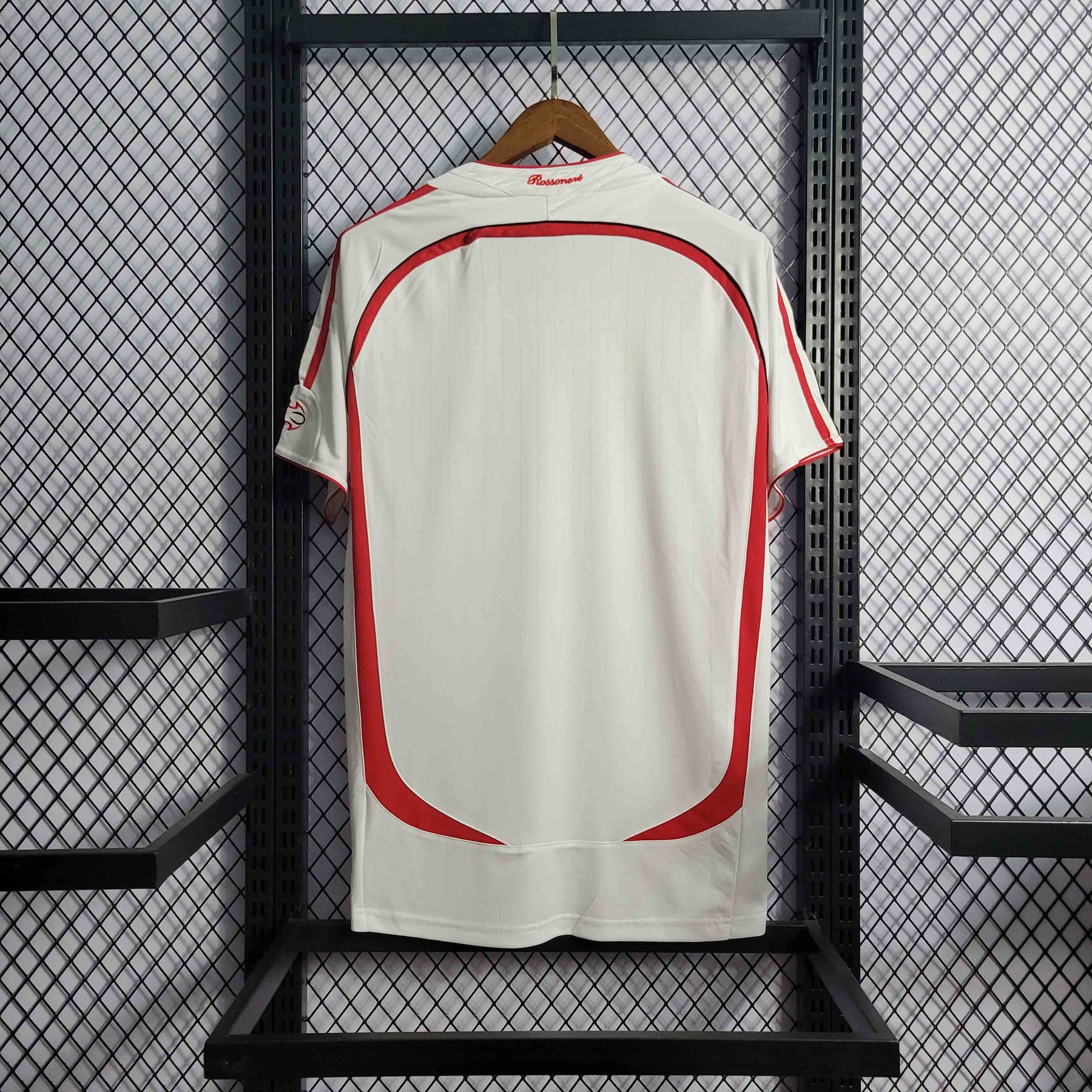 Camisa Milan Away 2006/07 - Adidas Retrô Masculina - Branca/Vermelha