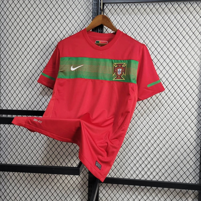 Camisa Portugal Home 2010 - Nike Retrô Masculina - Vermelha/Verde