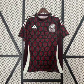 Camisa Seleção México Home 2024/25 - Adidas Torcedor Masculina - Bordo/Verde