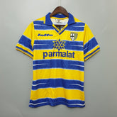 Camisa Parma Home 1998/99 - Lotto Retrô Masculina - Amarela/Azul