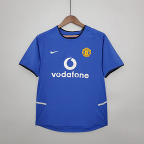 Camisa Manchester United Away 2002/04 - Nike Retrô Masculina - Azul