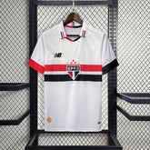 Camisa São Paulo Home  2024/25 - New Balace Torcedor Masculina - Branca/Preta