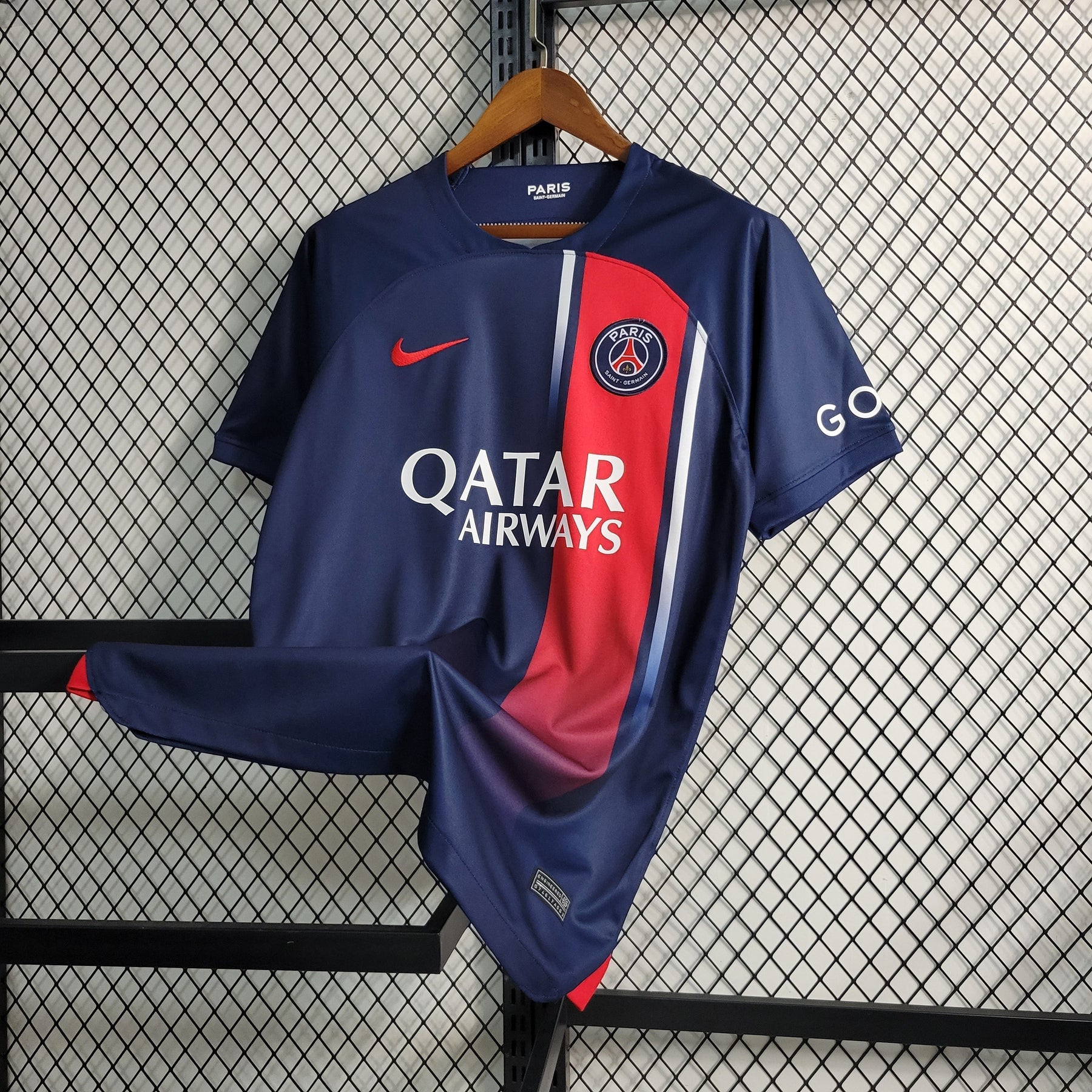 Camisa PSG Home 2023/24 - Nike Torcedor Masculina - Azul/Vermelha