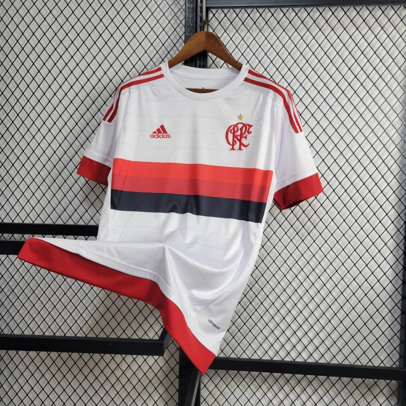 Camisa Flamengo Away 2015/16 - Adidas Retrô Masculina - Branca/Vermelha