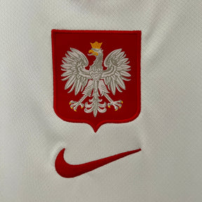 Camisa Seleção Polônia Home 2024/25 - Nike Torcedor Masculina - Branca/Vermelha