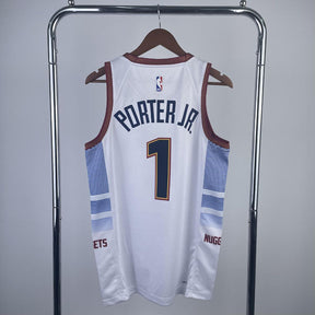 Regata NBA Denver Nuggets City Edition 22/23 Porter Jr Branca