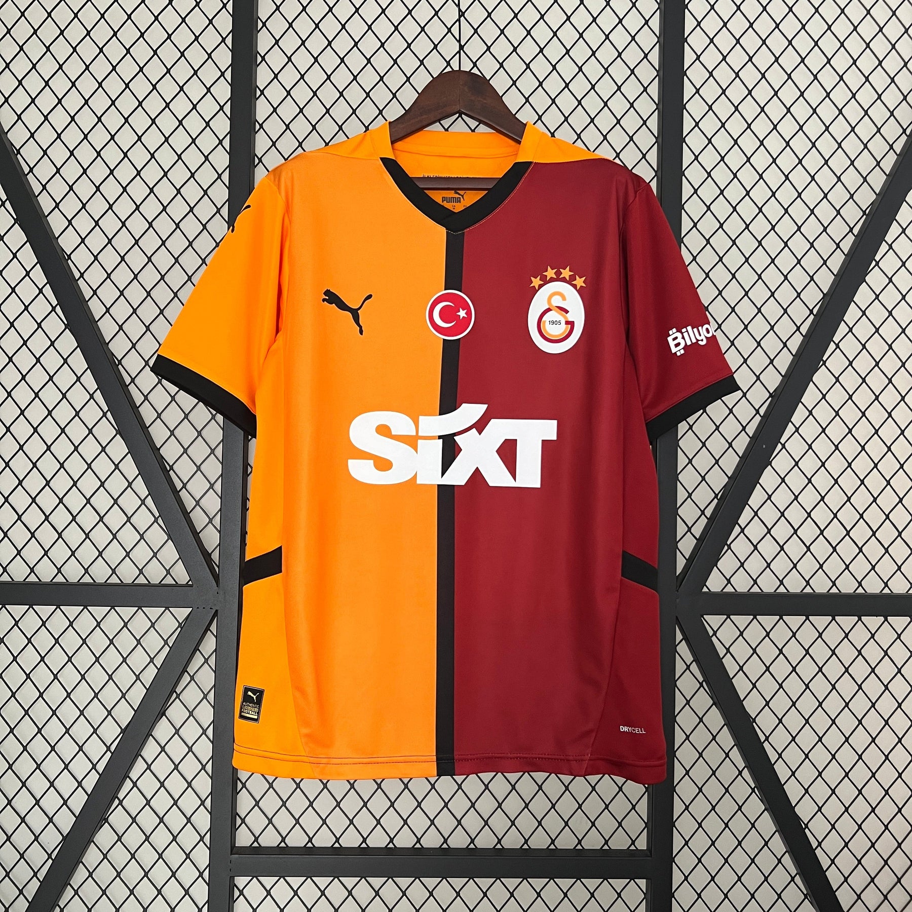 Camisa Galatasaray Home 2024/25 - Puma Torcedor Masculina - Laranja/Vermelha