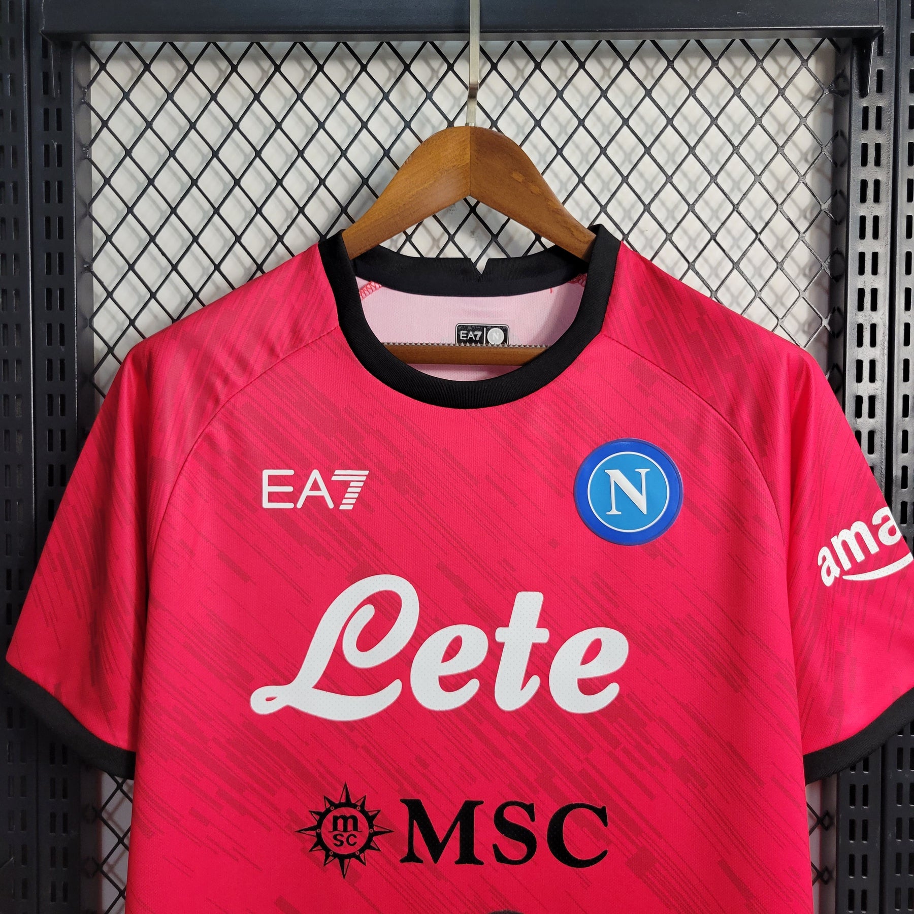 Camisa Napoli Goleiro 2023/24 - EA7 Torcedor  Masculina - Rosa