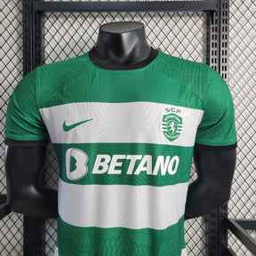 Camisa Sporting Home 2023/24 - Nike Jogador Masculina - Verde/Branca