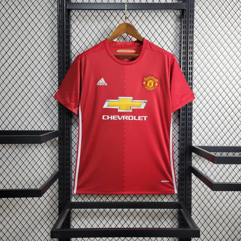 Camisa Manchester United Home 2016/17 - Adidas Retrô Masculina - Vermelha