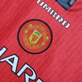 Camisa Manchester United Home 1996 - Umbro Retrô Masculina - Vermelha