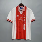 Camisa Ajax Home 1995/96 - Umbro Retrô Masculina - Branca/Vermelha