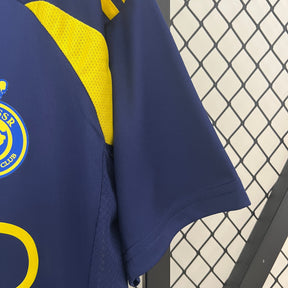 Camisa Al-Nassr Away 2024/25 - Adidas Torcedor Masculina - Azul/Amarela