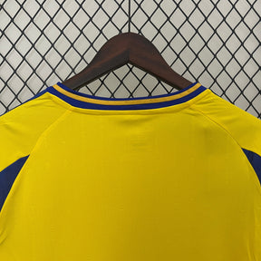 Camisa Al-Nassr Home 2024/25 - Adidas Torcedor Masculina - Amarela/Azul