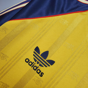 Camisa Arsenal Away 1988/89 - Adidas Retrô Masculina - Amarela/Azul