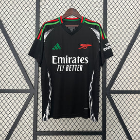 Camisa Arsenal Away 2024/25 - Adidas Torcedor Masculina - Preta/Branca