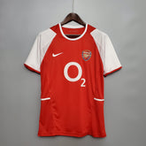 Camisa Arsenal Home 2002/04 - Nike Retrô Masculina - Vermelha/Branca