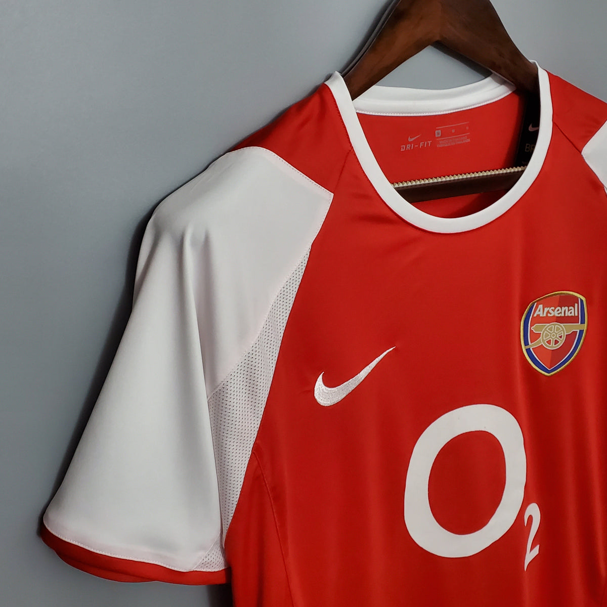 Camisa Arsenal Home 2002/04 - Nike Retrô Masculina - Vermelha/Branca