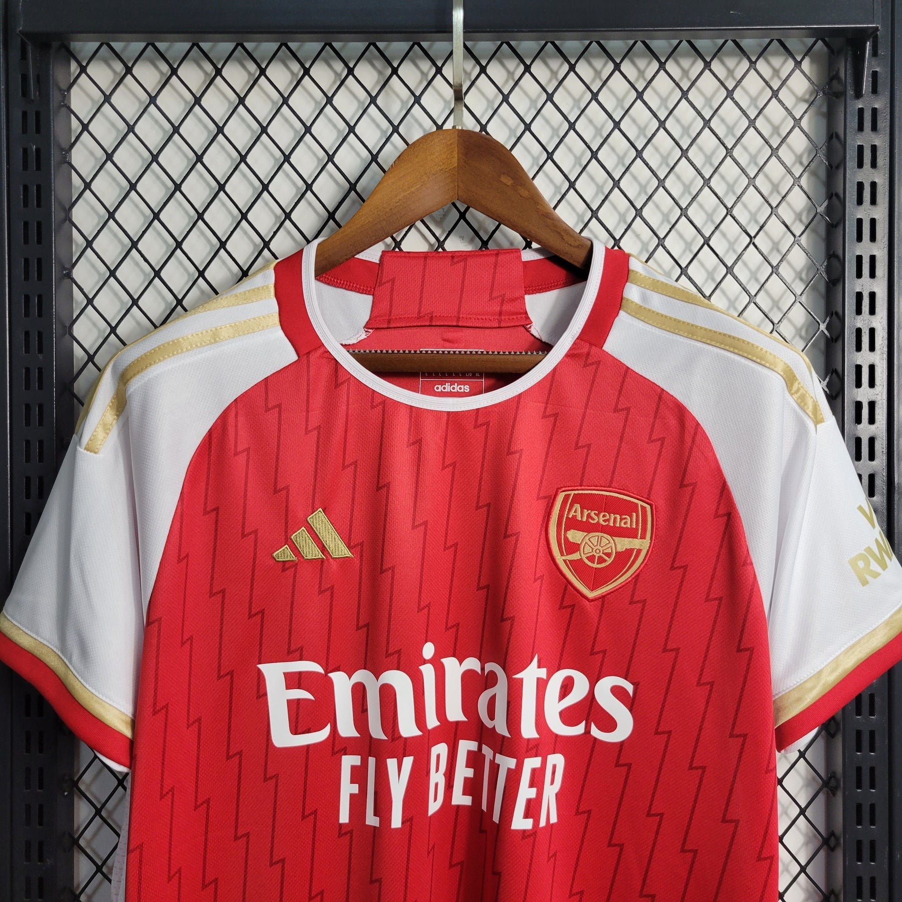 Camisa Arsenal Home 2023/24 - Adidas Torcedor Masculina - Vermelha/Branca