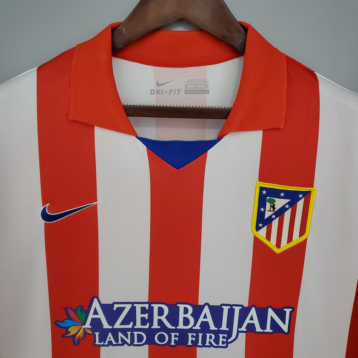 Camisa Atlético de Madrid Home 2013/14 - Nike Retrô Masculina - Vermelha/Branca