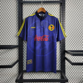 Camisa América do México Home 1998/99 - Adidas Retrô Masculina - Azul/Amarela