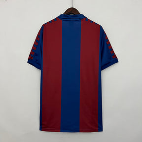 Camisa Barcelona Home 1980/82 - Retrô Masculina - Vermelha/Azul