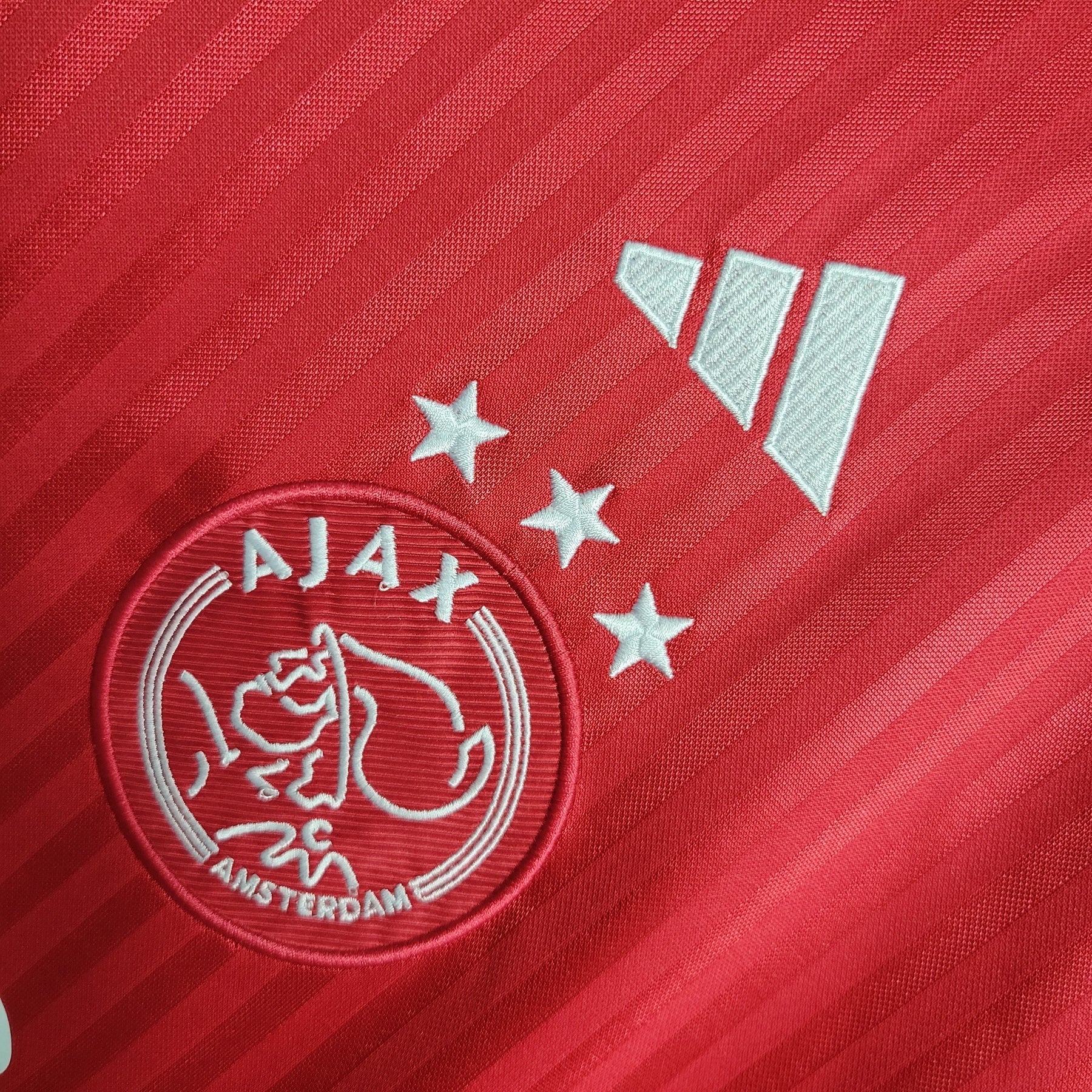 Camisa Ajax Home 2023/24 - Adidas Torcedor Masculina - Vermelha/Branca