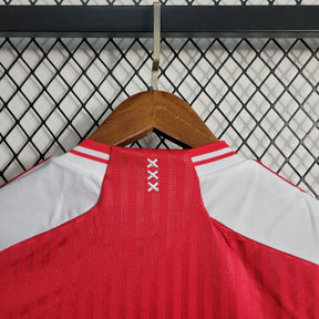 Camisa Ajax Home 2023/24 - Adidas Torcedor Masculina - Vermelha/Branca