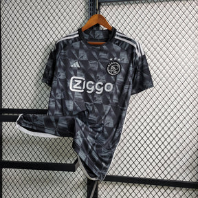 Camisa Ajax Third 2023/24 - Adidas Torcedor Masculina - Preta/Branca