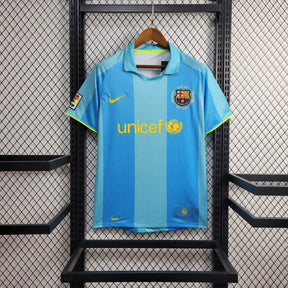 Camisa Barcelona Away 2007/08 - Nike Retrô Masculina - Azul/Amarela