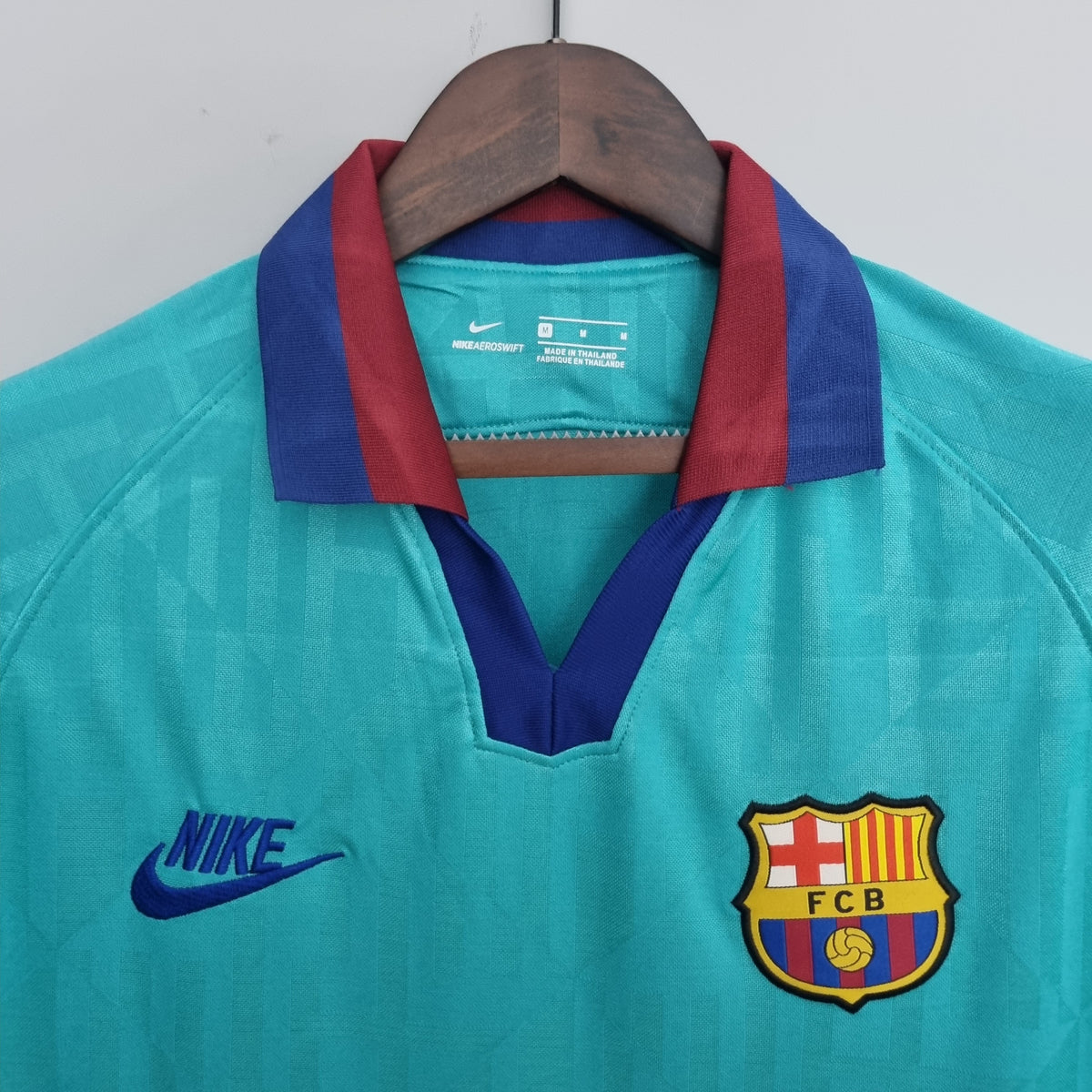 Camisa Barcelona Away 2019/20 - Nike Retrô Masculina - Verde/Azul