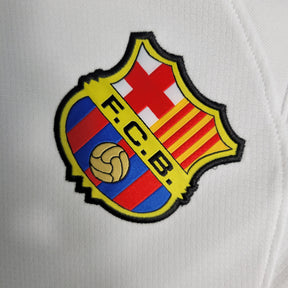 Camisa Barcelona Away 2023/24 - Nike Torcedor Masculina - Branca/Azul