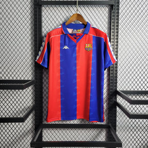 Camisa Barcelona Home 1992/95 - Kappa Retrô Masculina - Vermelha/Azul