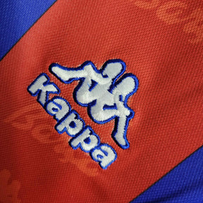 Camisa Barcelona Home 1996/97 - Kappa Retrô Masculina - Vermelha/Azul