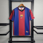 Camisa Barcelona Home 1998/99 - Nike Retrô Masculina - Vermelha/Azul