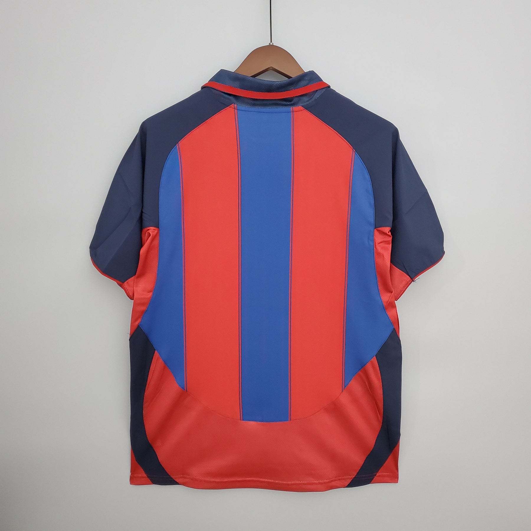 Camisa Barcelona Home 2003/04 - Nike Retrô Masculina - Vermelha/Azul