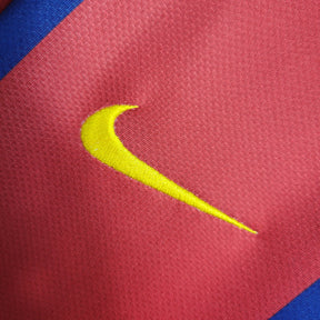 Camisa Barcelona Home 2007/08 - Nike Retrô Masculina - Vermelha/Azul