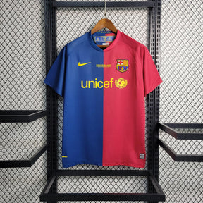 Camisa Barcelona Home 2008/09 - Nike Retrô Masculina - Azul/Vermelha