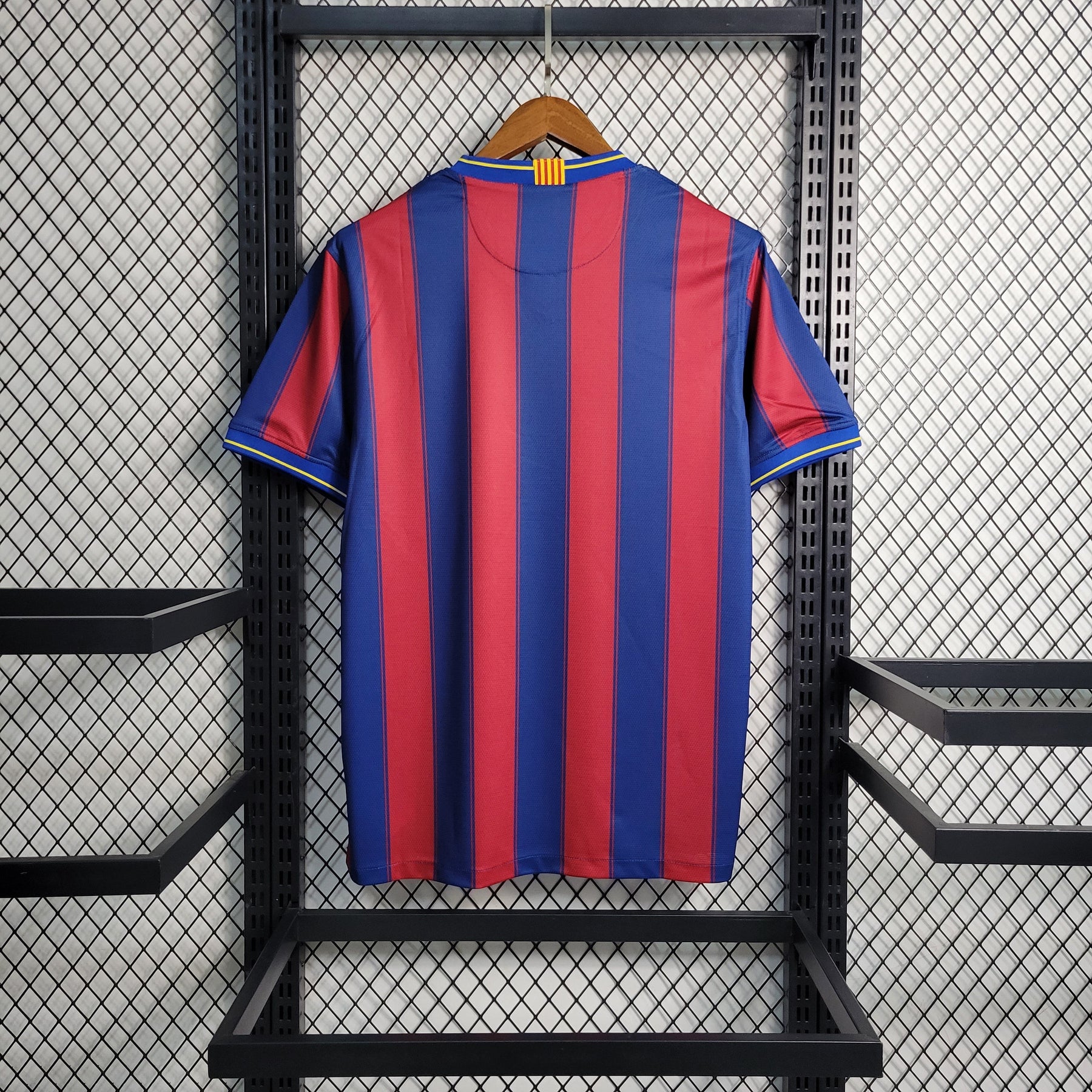 Camisa Barcelona Home 2009/10 - Nike Retrô Masculina - Vermelha/Azul