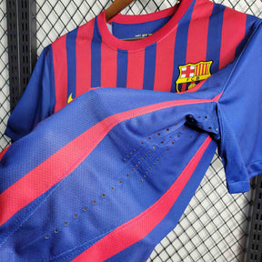 Camisa Barcelona Home 2011/12 - Nike Retrô Masculina - Vermelha/Azul