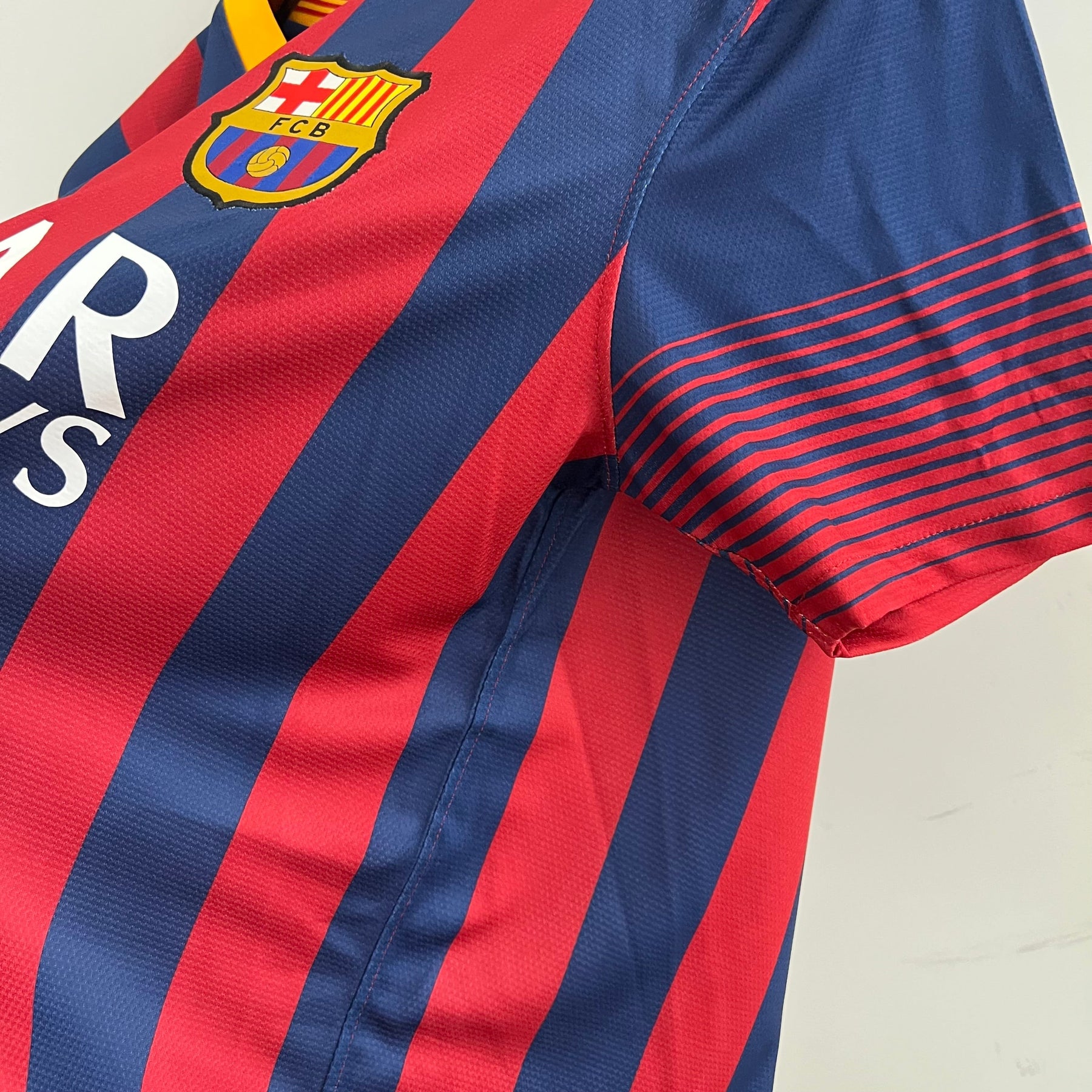 Camisa Barcelona Home 2013/14 - Nike Retrô Masculina - Vermelha/Azul