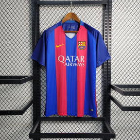 Camisa Barcelona Home 2016/17 - Nike Retrô Masculina - Azul/Vermelha