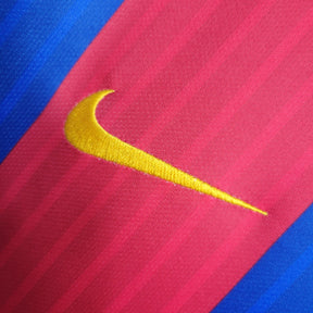 Camisa Barcelona Home 2016/17 - Nike Retrô Masculina - Azul/Vermelha